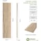 Ekena Millwork Rustic Two Board Joined Board-n-Batten Hand Hewn Faux Wood Shutters w/No Batten, 11W x 80H, PR SHUBJN11X80HHPR - alternate 12